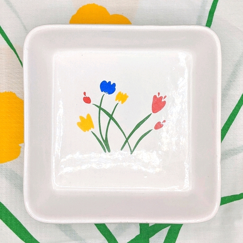 Vintage Marimekko Tulips Dish Bowl Dan River